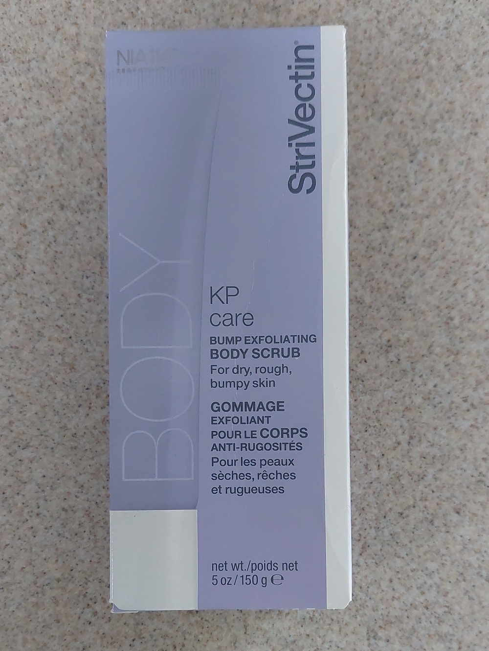StriVectin KP Care Bump Exfoliating Body Scrub - Lavender White Packaging